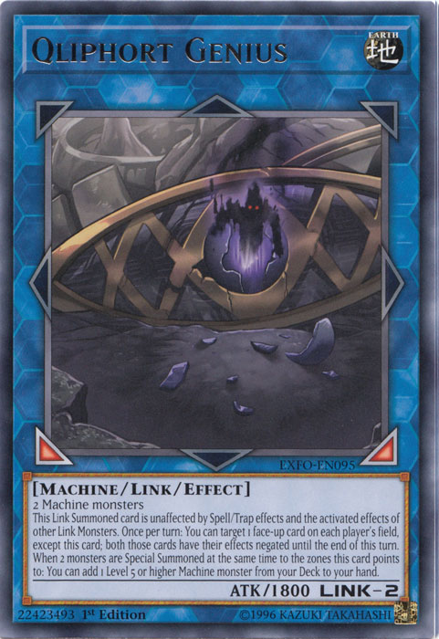 Qliphort Genius [EXFO-EN095] Rare Yu-Gi-Oh!