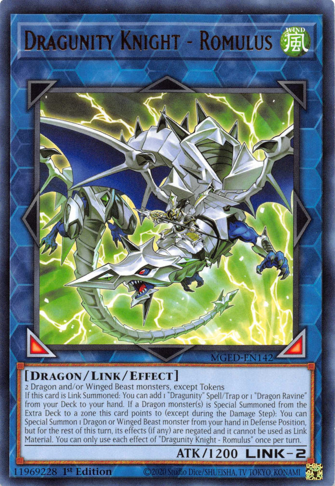 Dragunity Knight - Romulus [MGED-EN142] Rare Yu-Gi-Oh!