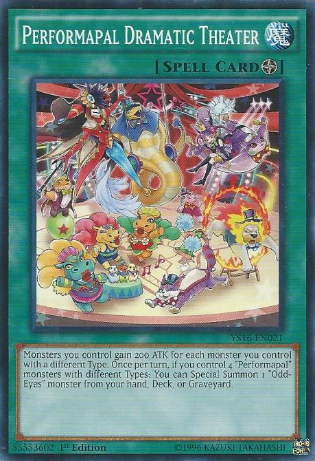 Performapal Dramatic Theater [YS16-EN021] Common Yu-Gi-Oh!