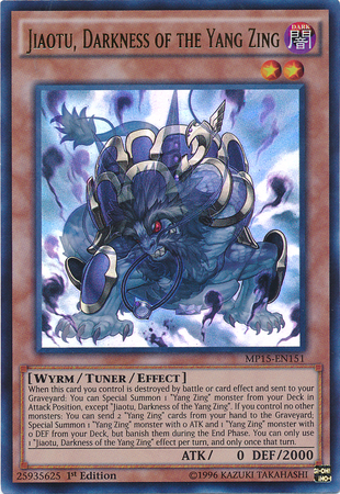 Jiaotu, Darkness of the Yang Zing [MP15-EN151] Ultra Rare Yu-Gi-Oh!