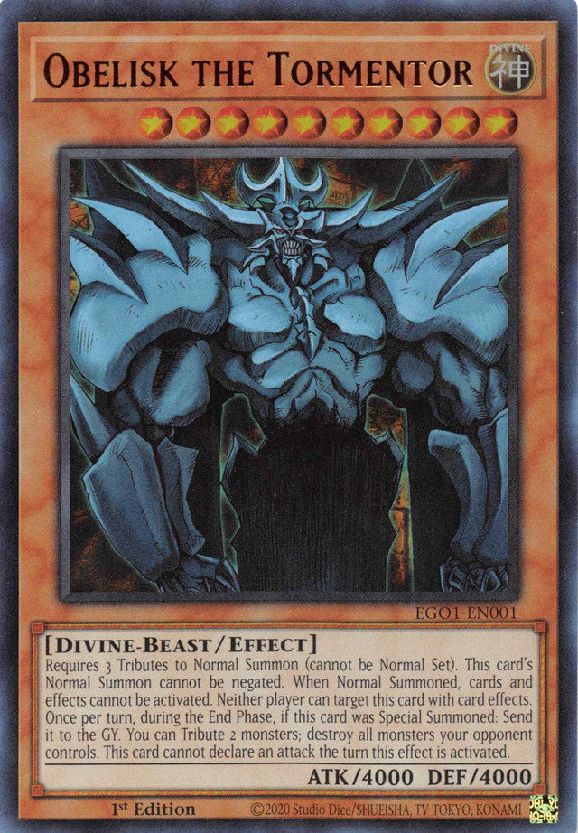 Obelisk the Tormentor [EGO1-EN001] Ultra Rare Yu-Gi-Oh!