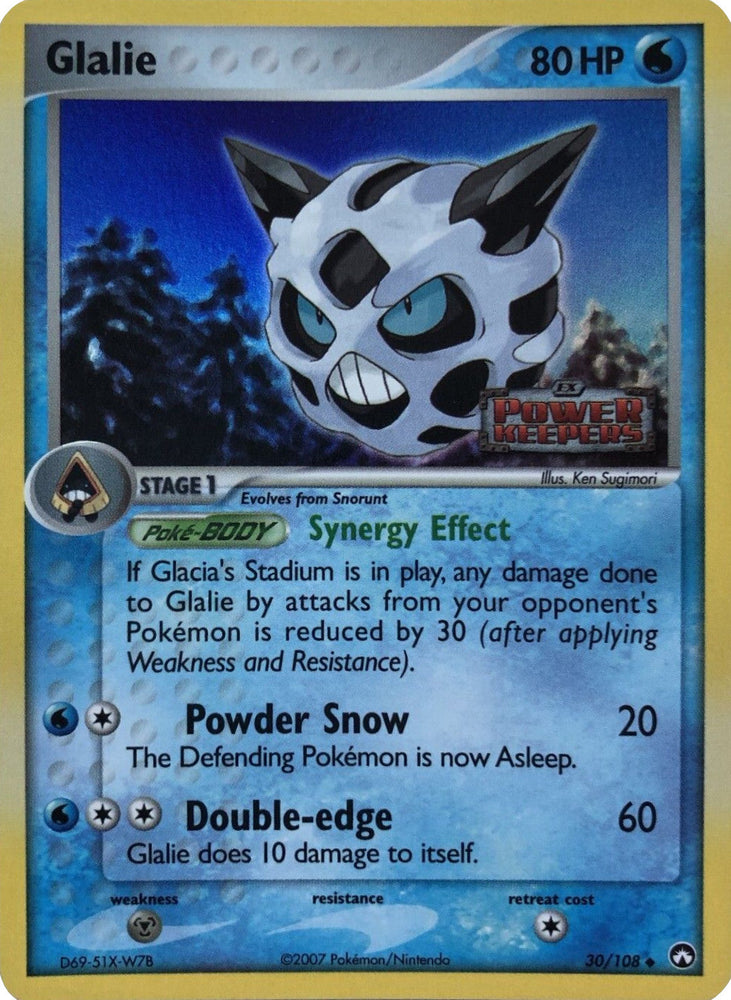 Glalie (30/108) (Stamped) [EX: Power Keepers] Pokémon