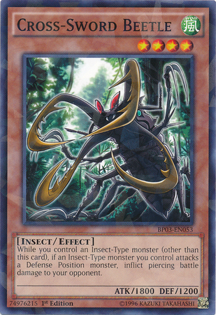 Cross-Sword Beetle [BP03-EN053] Shatterfoil Rare Yu-Gi-Oh!