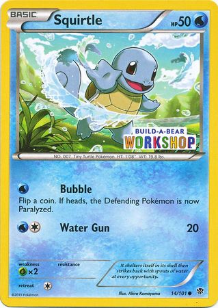 Squirtle (14/101) (Build A Bear Workshop Exclusive) [Black & White: Plasma Blast] Pokémon