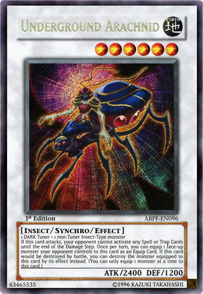 Underground Arachnid [ABPF-EN096] Secret Rare Yu-Gi-Oh!