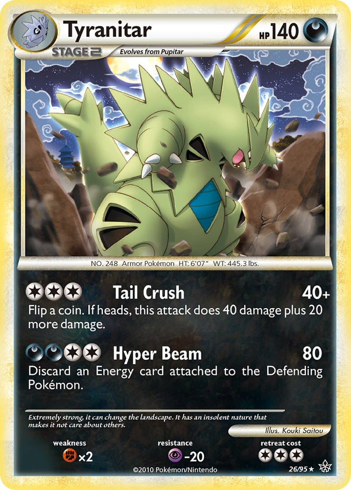 Tyranitar (26/95) (Theme Deck Exclusive) [HeartGold & SoulSilver: Unleashed] Pokémon