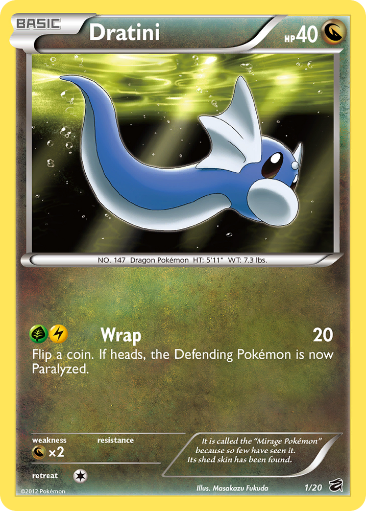 Dratini (1/20) [Black & White: Dragon Vault] Pokémon