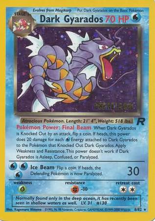 Dark Gyarados (8/82) (Prerelease Promo) [Team Rocket Unlimited] Pokémon