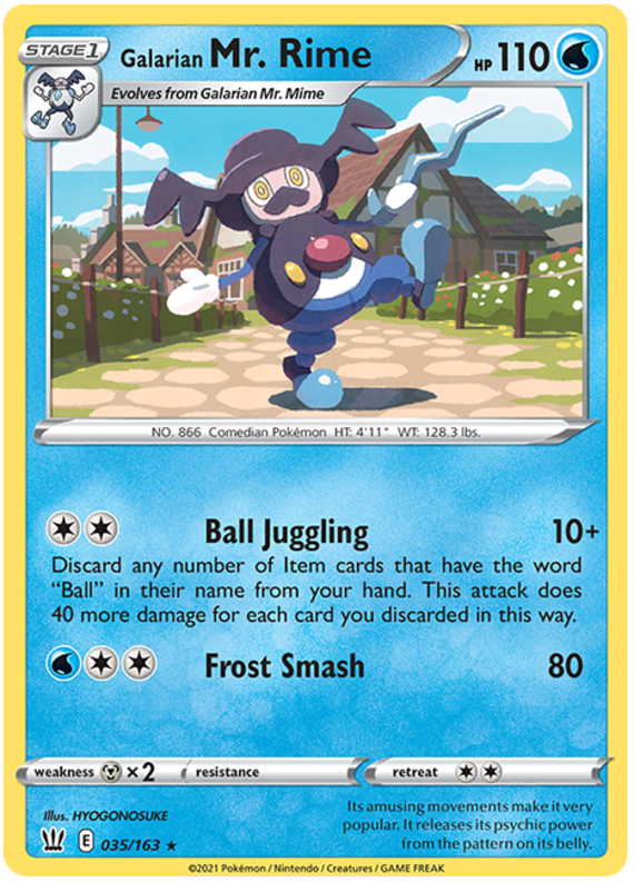 Galarian Mr. Rime (035/163) [Sword & Shield: Battle Styles] Pokémon