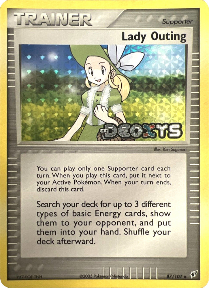 Lady Outing (87/107) (Stamped) [EX: Deoxys] Pokémon