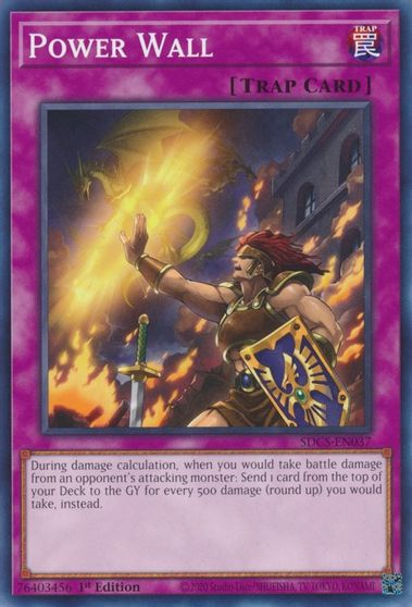 Power Wall [SDCS-EN037] Common Yu-Gi-Oh!