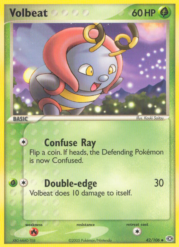 Volbeat (42/106) [EX: Emerald] Pokémon