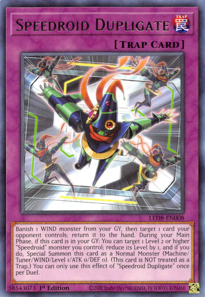 Speedroid Dupligate [LED8-EN008] Rare Yu-Gi-Oh!