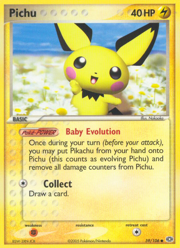 Pichu (59/106) [EX: Emerald] Pokémon
