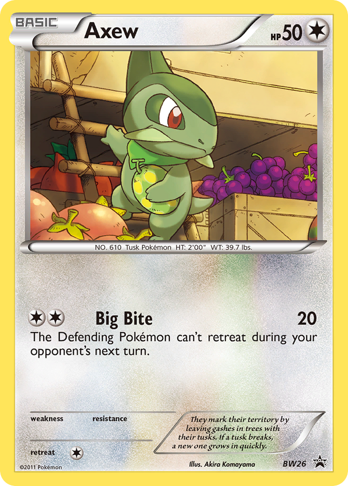 Axew (BW26) [Black & White: Black Star Promos] Pokémon