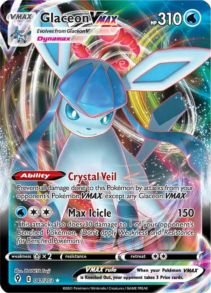 Glaceon VMAX (041/203) [Sword & Shield: Evolving Skies] Pokémon