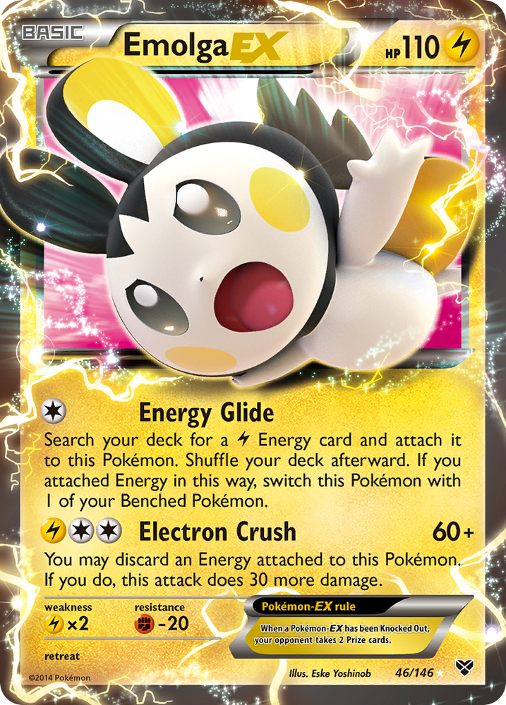 Emolga EX (46/146) [XY: Base Set] Pokémon
