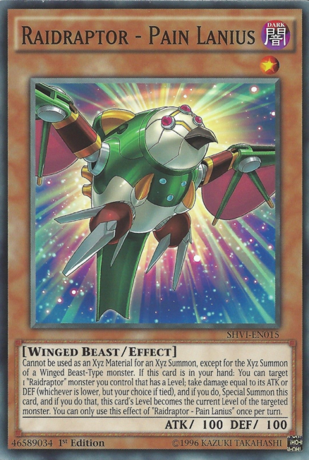 Raidraptor - Pain Lanius [SHVI-EN015] Common Yu-Gi-Oh!