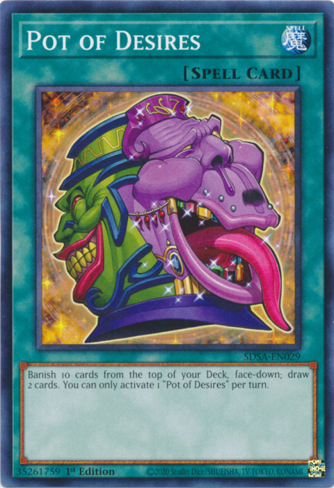 Pot of Desires [SDSA-EN029] Common Yu-Gi-Oh!
