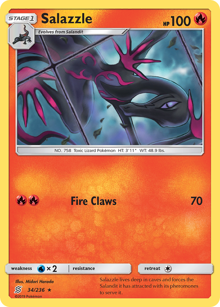 Salazzle (34/236) [Sun & Moon: Unified Minds] Pokémon