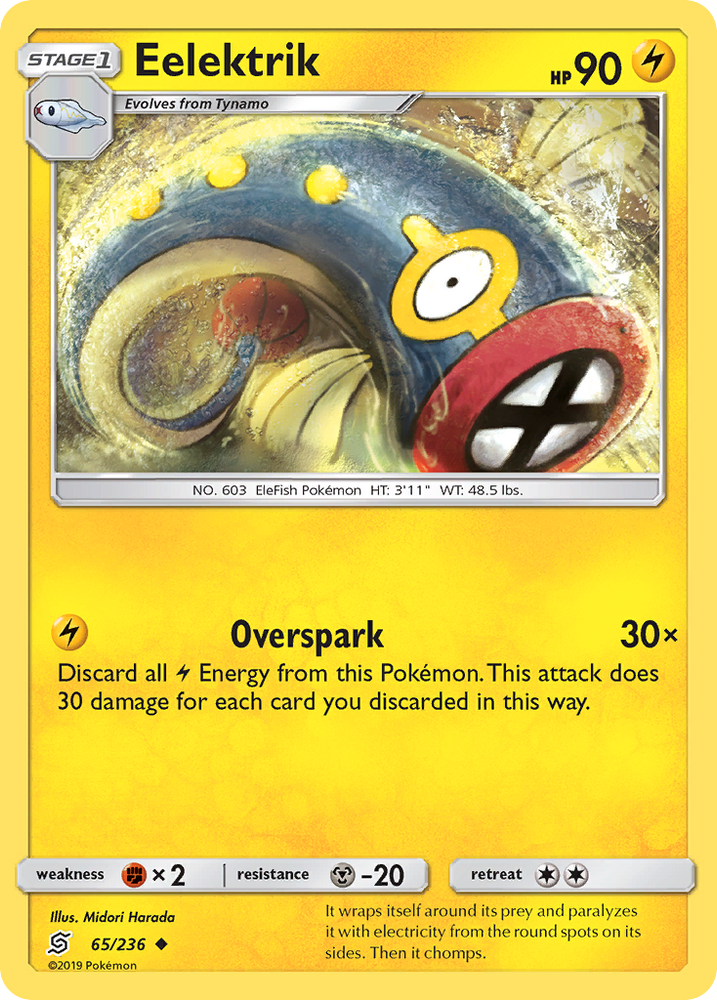 Eelektrik (65/236) [Sun & Moon: Unified Minds] Pokémon