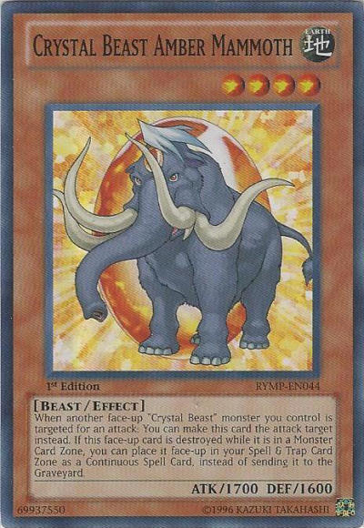 Crystal Beast Amber Mammoth [RYMP-EN044] Super Rare Yu-Gi-Oh!