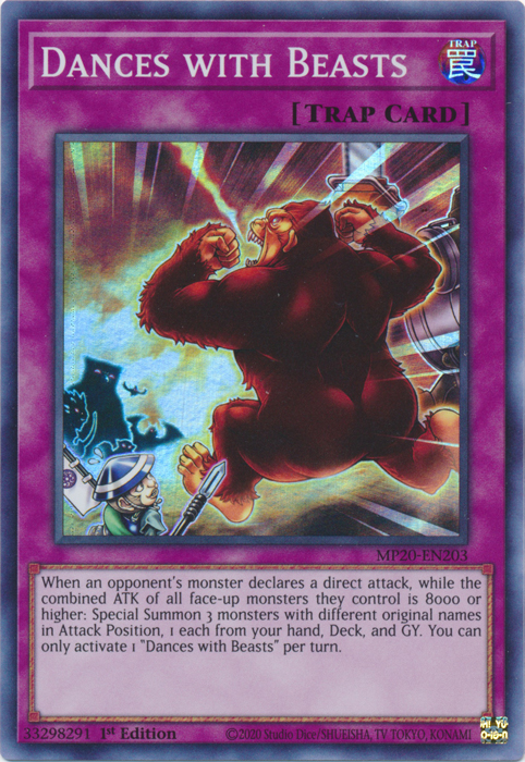 Dances with Beasts [MP20-EN203] Super Rare Yu-Gi-Oh!