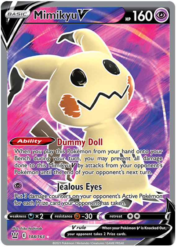 Mimikyu V (148/163) [Sword & Shield: Battle Styles] Pokémon