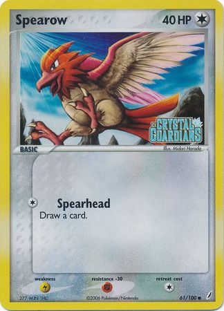 Spearow (61/100) (Stamped) [EX: Crystal Guardians] Pokémon