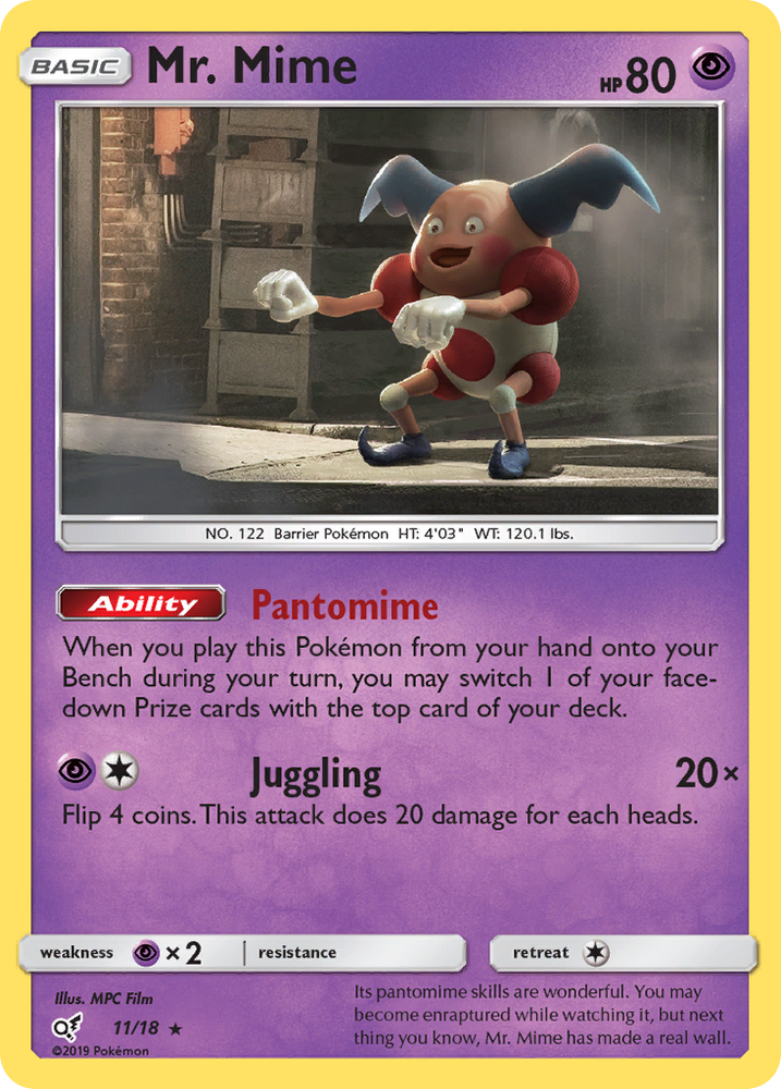 Mr. Mime (11/18) [Sun & Moon: Detective Pikachu] Pokémon