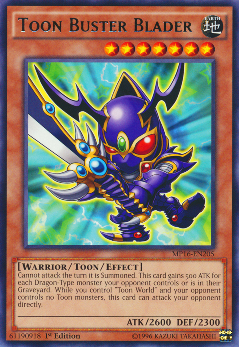 Toon Buster Blader [MP16-EN205] Rare Yu-Gi-Oh!