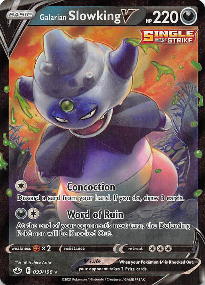 Galarian Slowking V (099/198) [Sword & Shield: Chilling Reign] Pokémon