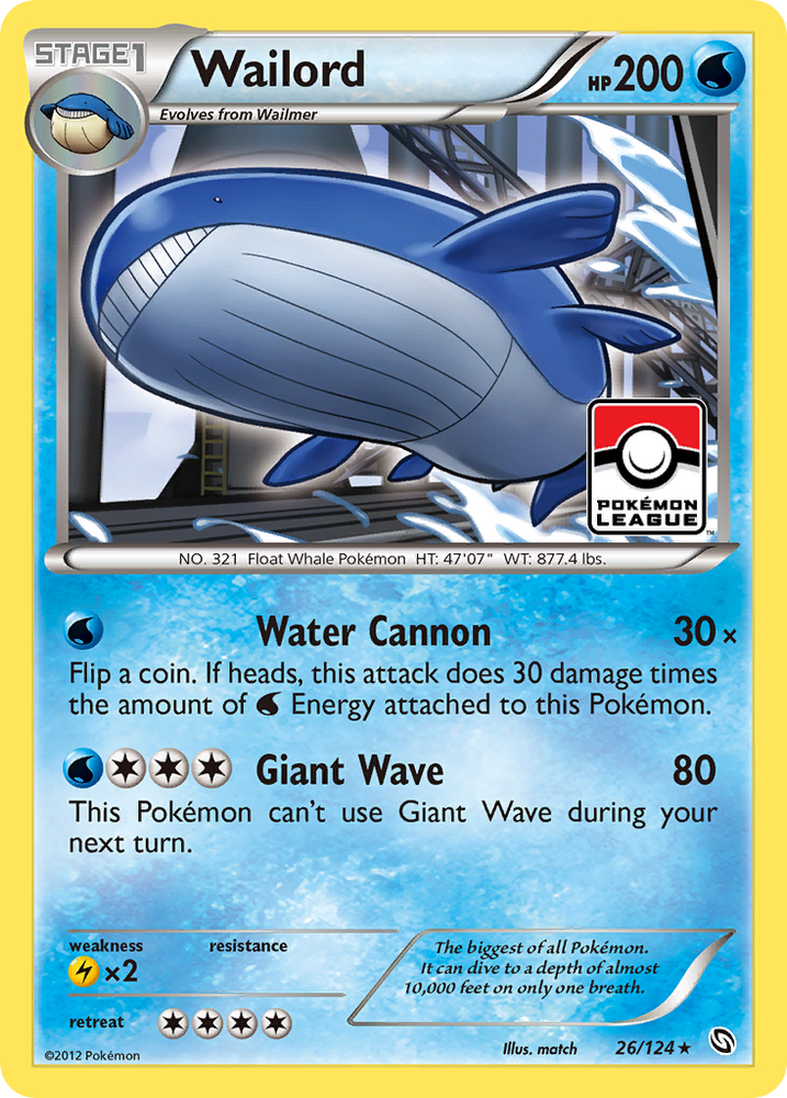 Wailord (26/124) [Black & White: Dragons Exalted] Pokémon