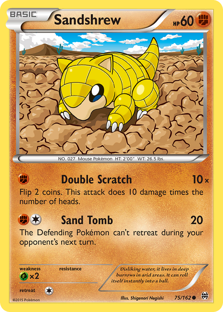 Sandshrew (75/162) [XY: BREAKthrough] Pokémon