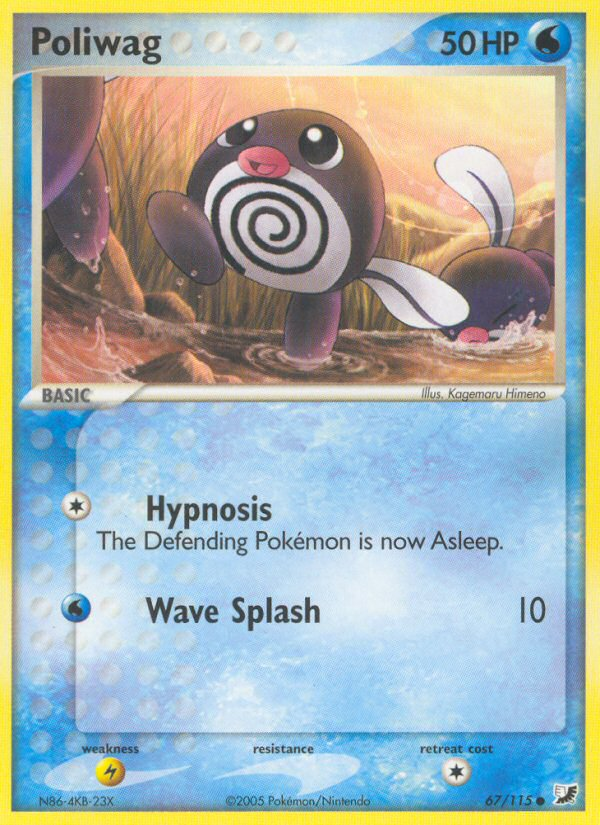 Poliwag (67/115) [EX: Unseen Forces] Pokémon