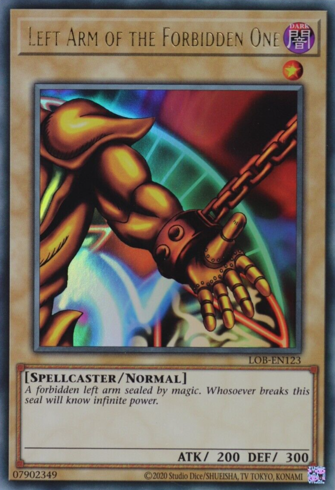 Left Arm of the Forbidden One (25th Anniversary) [LOB-EN123] Ultra Rare Yu-Gi-Oh!