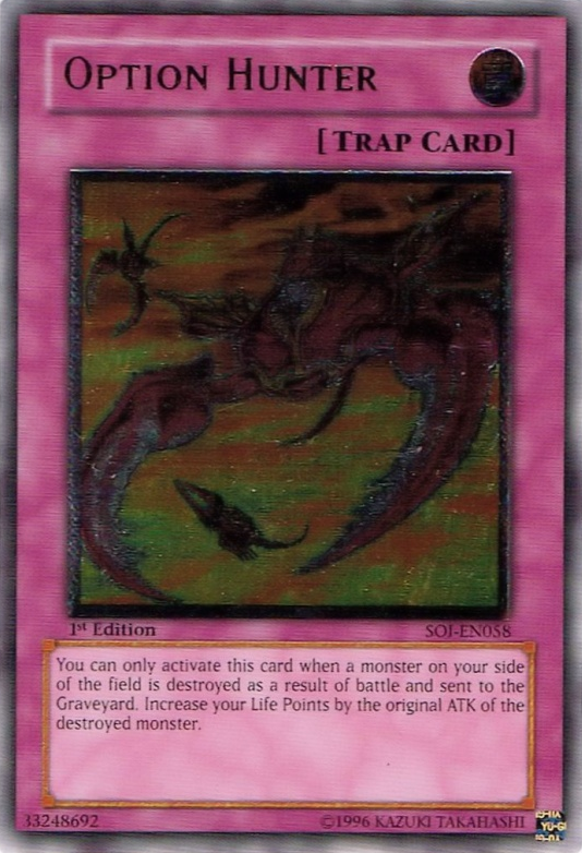 Option Hunter (UTR) [SOI-EN058] Ultimate Rare Yu-Gi-Oh!