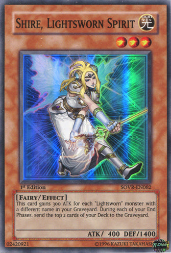 Shire, Lightsworn Spirit [SOVR-EN082] Super Rare Yu-Gi-Oh!
