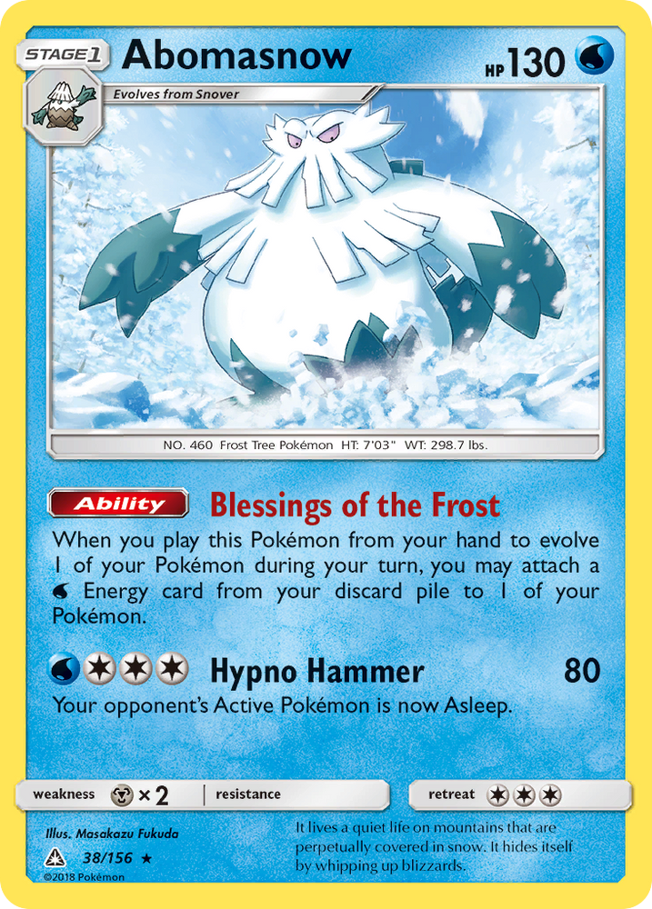 Abomasnow (38/156) [Sun & Moon: Ultra Prism] Pokémon