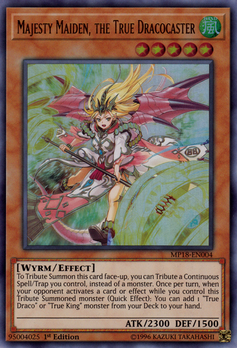 Majesty Maiden, the True Dracocaster [MP18-EN004] Ultra Rare Yu-Gi-Oh!