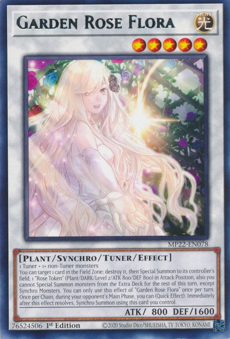 Garden Rose Flora [MP22-EN078] Rare Yu-Gi-Oh!