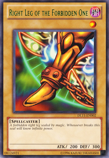 Right Leg of the Forbidden One (Green) [DL11-EN002] Rare Yu-Gi-Oh!