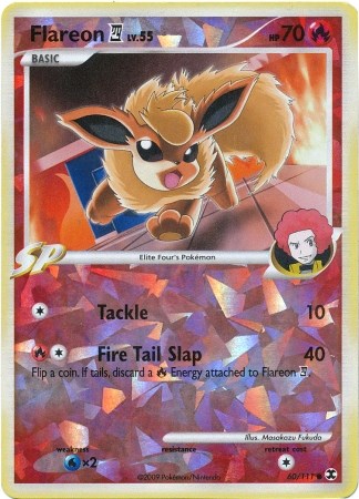 Flareon (60/111) (Cracked Ice) [Platinum: Rising Rivals] Pokémon