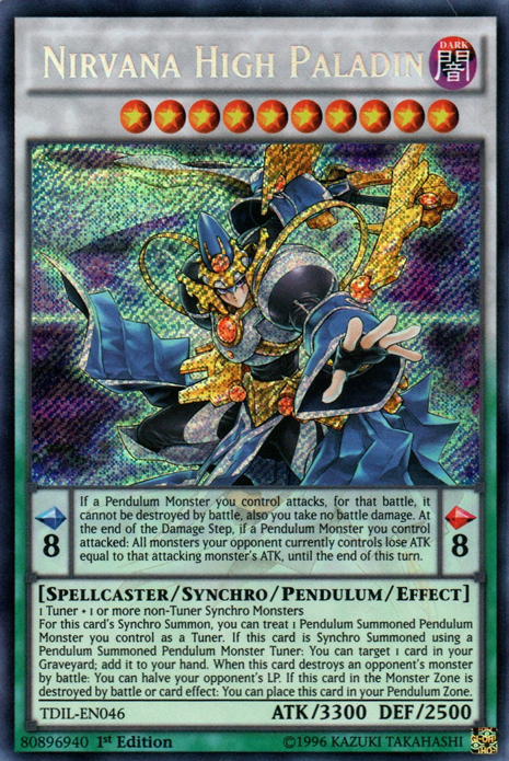Nirvana High Paladin [TDIL-EN046] Secret Rare Yu-Gi-Oh!
