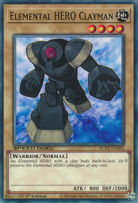 Elemental HERO Clayman [SGX2-ENA03] Common Yu-Gi-Oh!