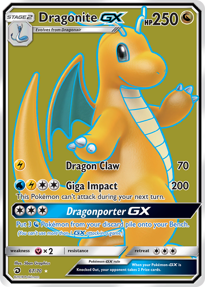 Dragonite GX (67/70) [Sun & Moon: Dragon Majesty] Pokémon