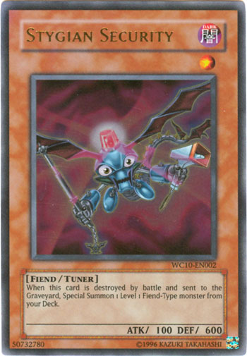 Stygian Security [WC10-EN002] Ultra Rare Yu-Gi-Oh!