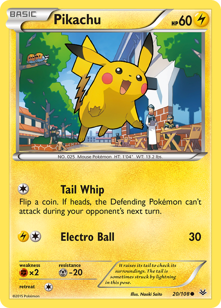 Pikachu (20/108) [XY: Roaring Skies] Pokémon