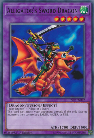 Alligator's Sword Dragon [SS02-ENB22] Common Yu-Gi-Oh!