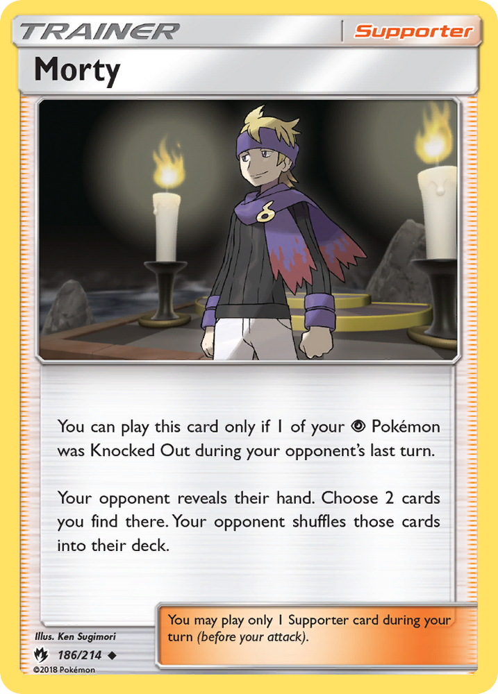 Morty (186/214) [Sun & Moon: Lost Thunder] Pokémon